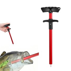Hook Remover Hook Releaser Stripper Fishing Hook Remover T Shape 24cm Aluminum Alloy Rust Resistant 1 Pack