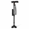 Folding Walking Cane with LED Light & Audible Alert Button,