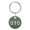 Aspire 50 PACK Metal Rim Key Tag Numbered Key Rings