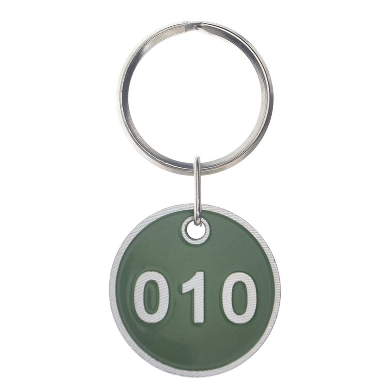 Aspire 50 PACK Metal Rim Key Tag Numbered Key Rings