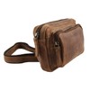 Greenburry Vintage Leather Belt Bag, 20 cm, Brown, One Size,