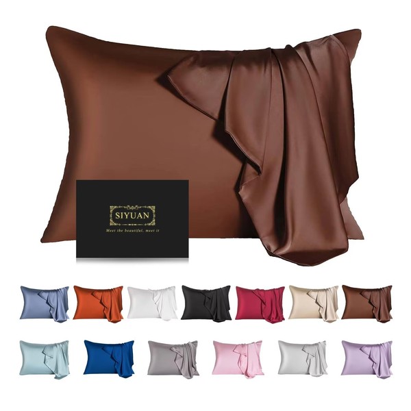 Mulberry Silk Pillowcase for Hair and Skin,Queen Size Cooling Silk