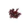 Unbranded Women Peacock Ring Red Pink Animal Feathers Metal Elastic
