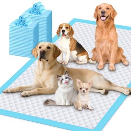 Gimars 130G Thicker Extra Large 36in x 51in Puppy Pads – XL Dog Pee Pads with Reinforced Edges for Large Breeds & Multi-Dog Homes, 100% Leakproof, 48H Absorption, Indoor Training & Floor Protection