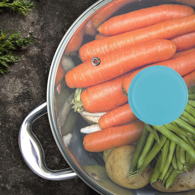 Pack of 2 Kerafactum Glass Pot Lid with Stainless Steel