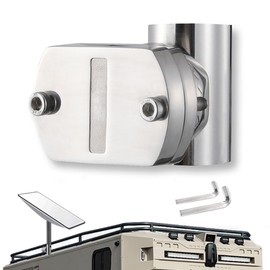 Sactulaz for Starlink Rv Ladder Mount,Starlink Rv Mount Base,Starlink Pole Mount to Clamp1.25-2inch O,D. Rail for Car Vehicle roof Rack Yacht Marine SailingBoat Railing Starlink Antenna Pipe Adapter