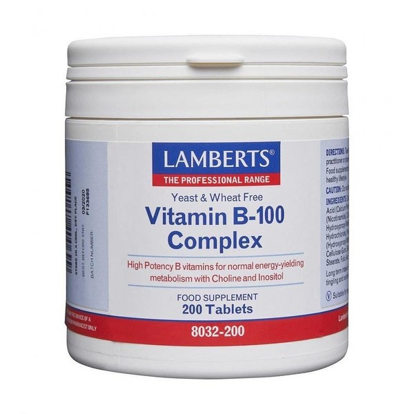 Lamberts Vitamin B-100 Complex 200 tabs