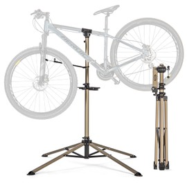 CXWXC Bike Repair Stand - Bicycle Stand For Maintenance Workstand - Ebike Repair Stand Shop Home Mechanics for Mountain Road Bike and E Bike (Champagne)