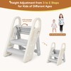 Onasti Foldable Step Stool for Bathroom Sink, Adjustable 3 Step