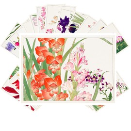PIXILUV Vintage Postcards (24 pcs 4"x6" each) Bright Paintings of Beautiful Flowers Vintage Postcards Retro Greeting Card Book Illustration Reprint
