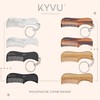 KYVU A25 Metal Moustache & Beard Comb with Keyring for