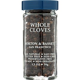 Morton & Bassett Whole Cloves, Salt Free, Non Irradiated, 1.3 Ounces (Pack Of 3)
