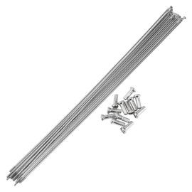 HEROFFIX 12 Set 14G Bicycle Spokes 301mm Bike Wheel Spokes 304 Stainless Steel Silver Tone
