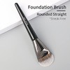 Flat Foundation Brush for Liquid Makeup By ENZO KEN, Large