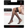 Yenita High Quality Hold-Up Stockings 15 Denier Suspender in White,