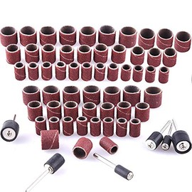384 Piece Sanding Sleeve Set Including 360 Pieces Sanding Bands and 24 Pieces Sanding Roller for Dremel Rotary Tool