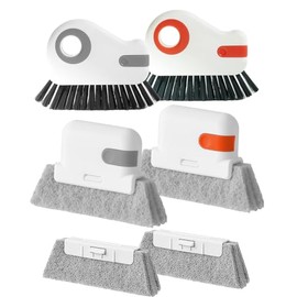 Window Track Cleaning Brush - 6PCS Multifunction Groove Cleaning Brush for Household Crevice Nooks and Crannies