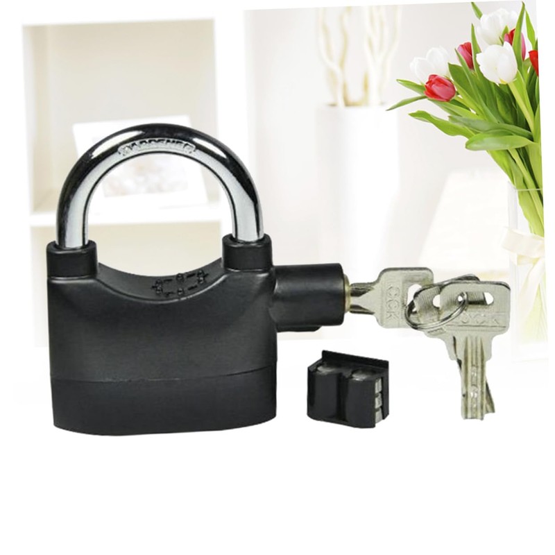 OSALADI Alarm Padlock Anti-Theft Lock for Door/Motorcycle with Unique Lock