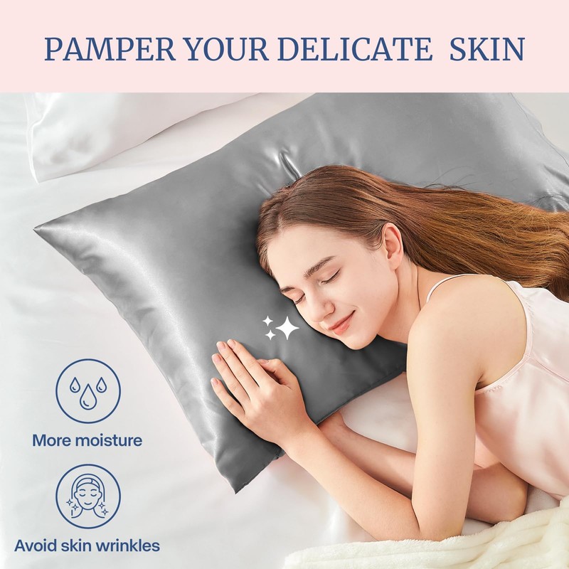BEDELITE Satin Pillowcase for Hair and Skin, Super Soft and