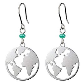 Drop Earring Earth Made With Tin Alloy by JOE COOL