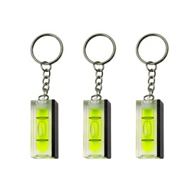 3Pcs Magnetic Mini Bubble Level with Keychain of Interior Decoration– 40mm×17mm×15mm Pocket-Sized Precision Tool for Construction, Woodworking & Picture Hanging Mark Measuring Instruments