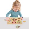Lelin Wooden puzzle with farm animals