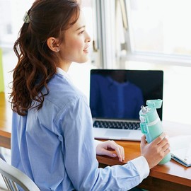 Zojirushi SD-CS50-GM Direct Drinking Water Bottle, Sports Type, Stainless Steel, Straw Bottle, 0.52L, Mint