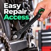 6–10mm Ratchet Combination Wrench – Dual-Purpose Open-End Spanner for Bicycle,