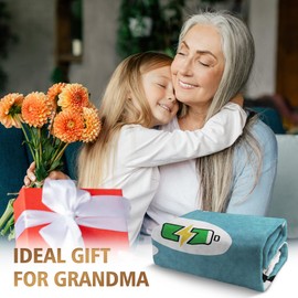 Leebbsin Grandma Gifts, Grandma Birthday Gifts- Soft Cute Grandma Blanket Throw- Granny Gifts, Birthday Gifts for Grandma from Grandchildren, Presents for Grandma/Grandmother, 60"x50"