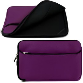 12 13 Inch Laptop Sleeve, Neoprene Protective Cover, Computer Zipper Pouch Bag, Ultra Slim and Lightweight Laptop Case for Men and Women, Purple
