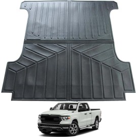 easypeasy_autoparts Tapete de TPE para caja de camioneta para Ram 1500 2019-2024 2025 de 5.7 pies OE