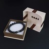 COAI Men's Lava Stone and Gemstone Bracelet, volcanic stone, Volcanic