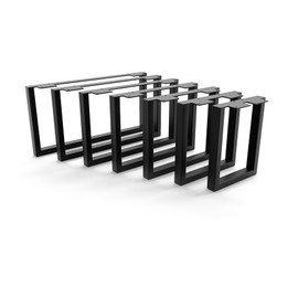 HEVVA 25 cm High Furniture Feet 20/25/30/35/40/45/50 cm | Graz | Furniture Legs, Cabinet Feet, Base Foot for Cabinet, Couch, Sofa, Bed or Sideboard | (1 x Leg - Black, 35 cm)