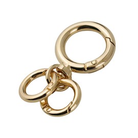 FUSSED Motorcycle Key Chain, Bicycle Key Ring, Car Keychain, Carabiner Hook, Lightweight, Long Lasting, Easy Handling, Fall Off and Lost Prevention, Simple Stylish Key Clip for Men and Women, gold