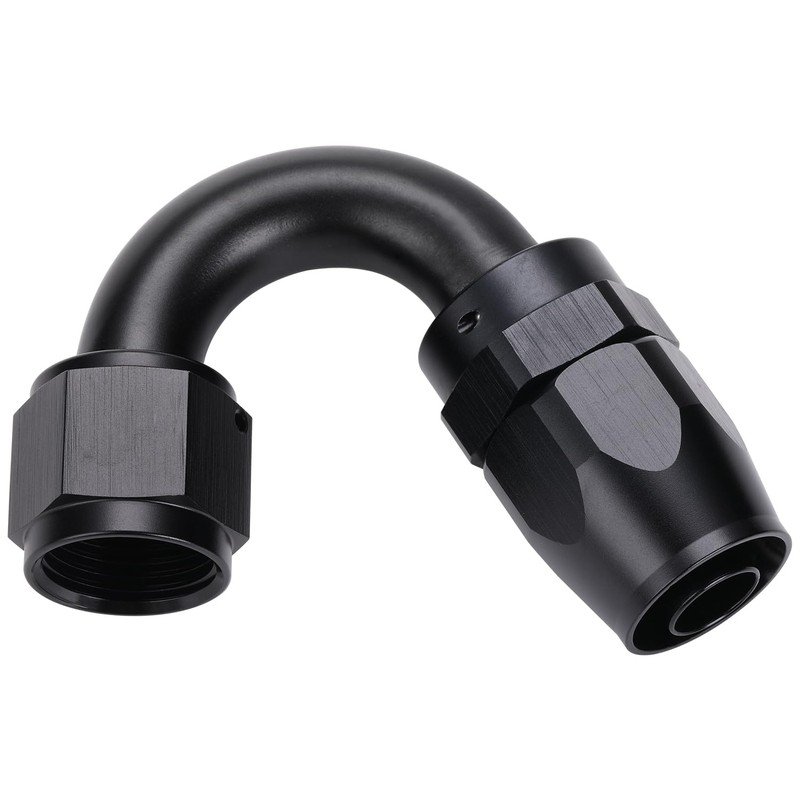 Podavelle 8AN 150 Degree Elbow Hose End Fitting Swivel Aluminum