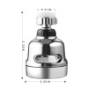 Unbranded 360 Degree Rotating Faucet Movable Kitchen Tap Head Water