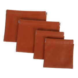 FOMIYES 4pcs Jewelry Pouches with Snap Closure Portable Cosmetic Bags for Makeup Jewelry Storage Stylish Soft Lining for Easy Access Travel Pouch for Women