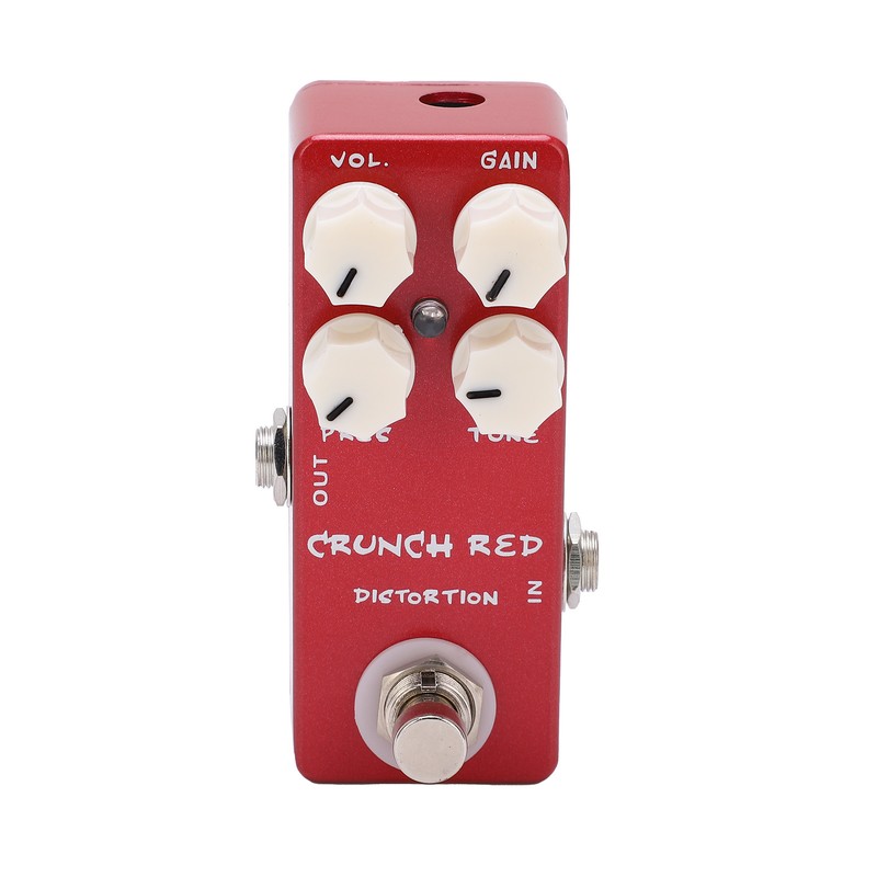 Distortion Effect Metal Shell Red True Bypass Foot Switch for