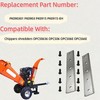 LZXQYMX 2-Pack PK090301 Replacement Steel 12In Wood Chipper Blades fits
