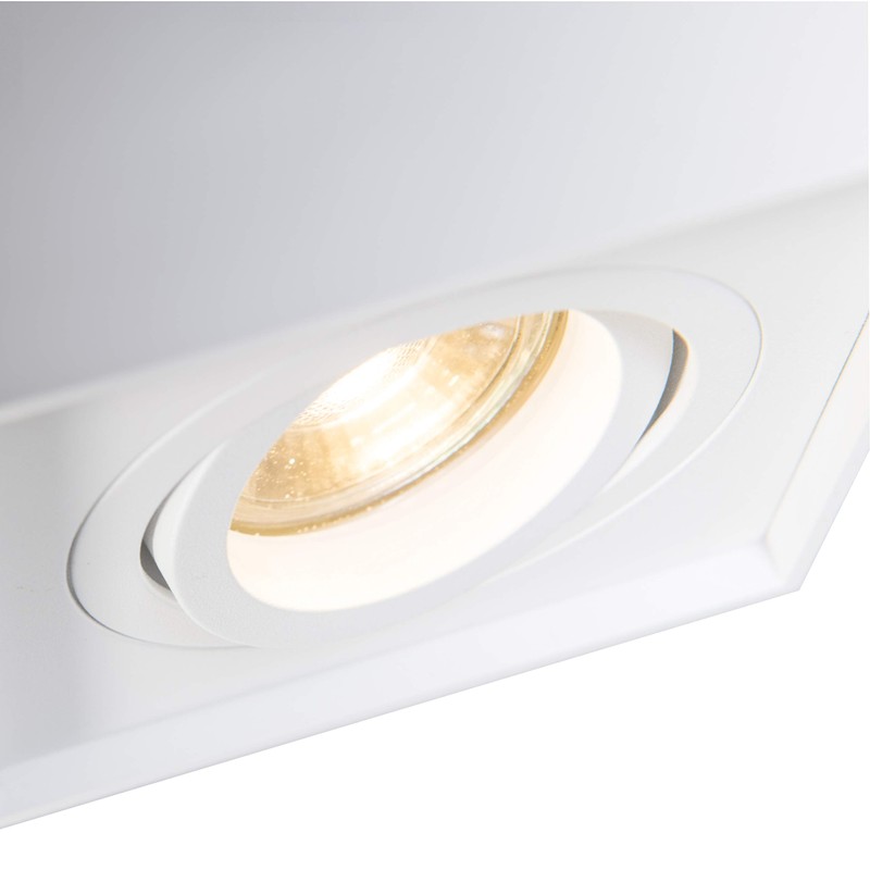 Ceiling Spotlight Quadro 1 up White