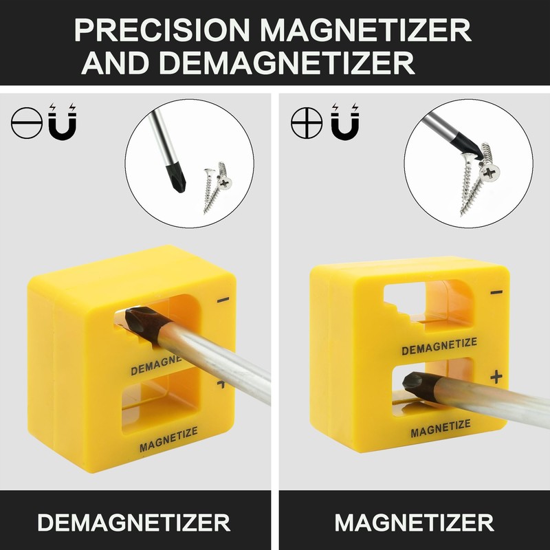 GMTOOLS 43pcs Magnetic Screwdriver Set, Including Slotted, Phillips, Hexagonal, Pozidriv,