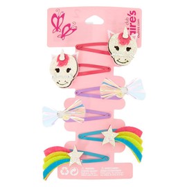 Claire's Club Girl's Claire's Club Unicorn Snap Hair Clips - 6 Pack
