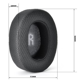 E55BT Ohrpolster Upgrade Stoff dicker – Ersatz-Ohrpolster Schaumstoff Ohrpolster Kissenbezug Kompatibel mit JBL E55BT E55 bt Bluetooth Wireless Headsets, Geräuschisolierung Memory Foam