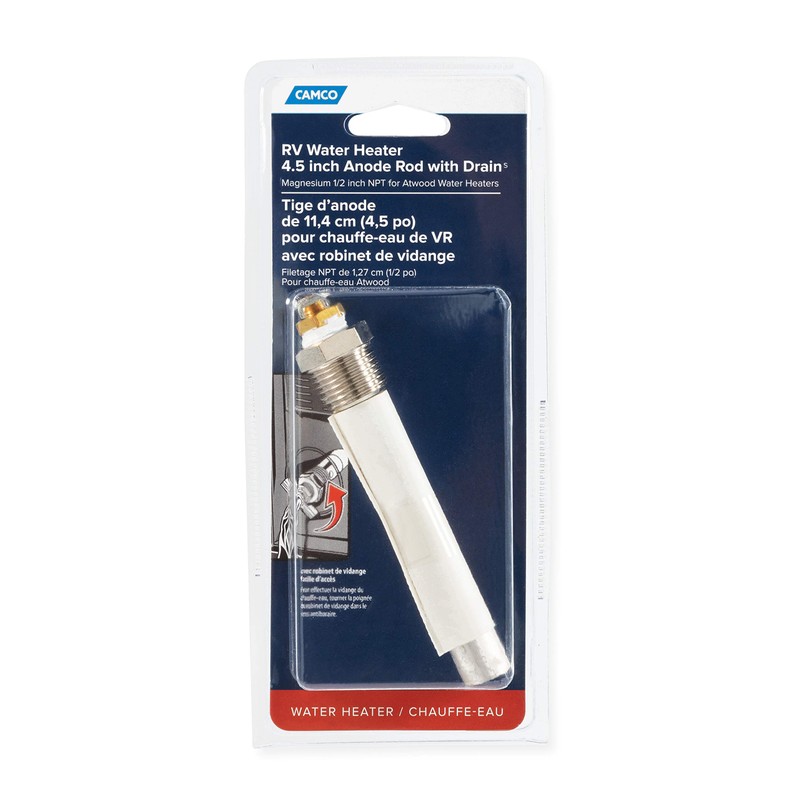 Camco RV Water Heater Anode Rod - Compatible with Atwood-Style