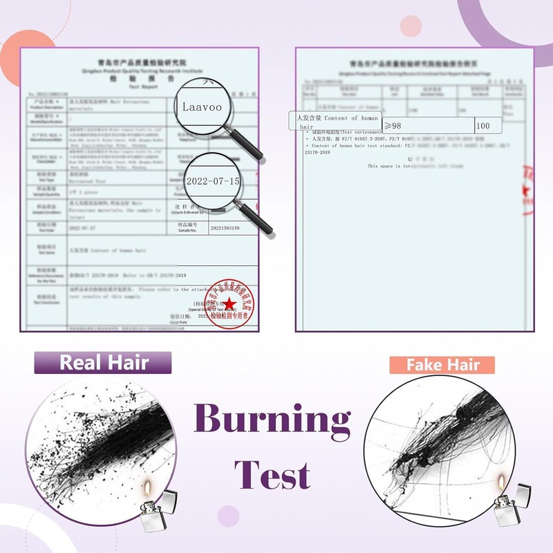 LaaVoo Clip in Hair Extensions Real Human Hair Dark Blonde