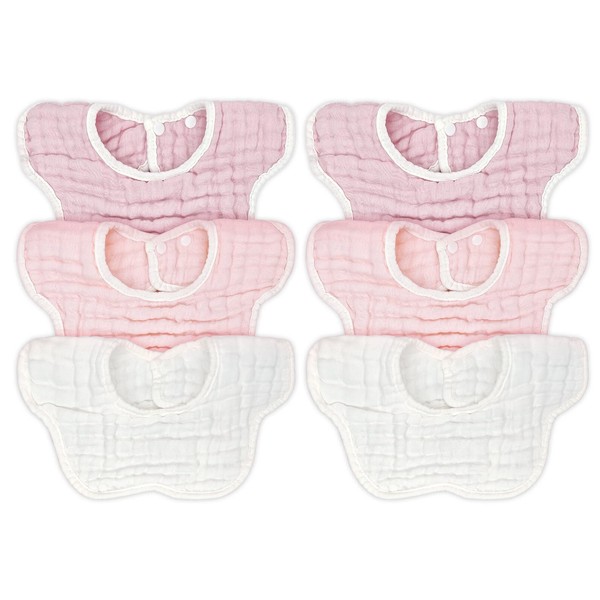 DOSMINE Muslin Baby Bibs for Drooling and Teething Newborn Drool