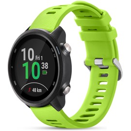 GEAK Compatible with Garmin Vivoactive 5 Watch Bands/Vivoactive 3 Watch Bands, 20mm Adjustable Soft Silicone Bands for Forerunner 245 Watch Bands/55 Band/Galaxy Watch 7/6/5/4 40mm 44mm Smart Watch