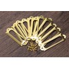 ONLYKXY 20Pcs Antique Brass Metal Drawer Door Lab Tag Label