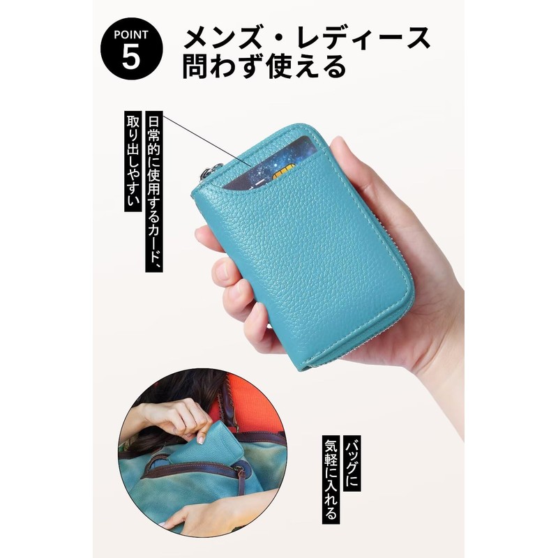 GADIEMKENSD Improved Wallet RFID Skimming Prevention Leather Case for Men