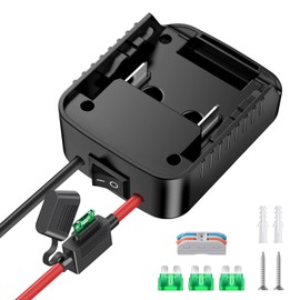 1 Packs Power Wheel Adapter for Makita 18V Battery Adapter Power Wheel Battery Conversion Kit with Switch, Fuse & Wire Terminals, 12AWG Wire, Power Connector for DIY Rc Car Toys and Robotics